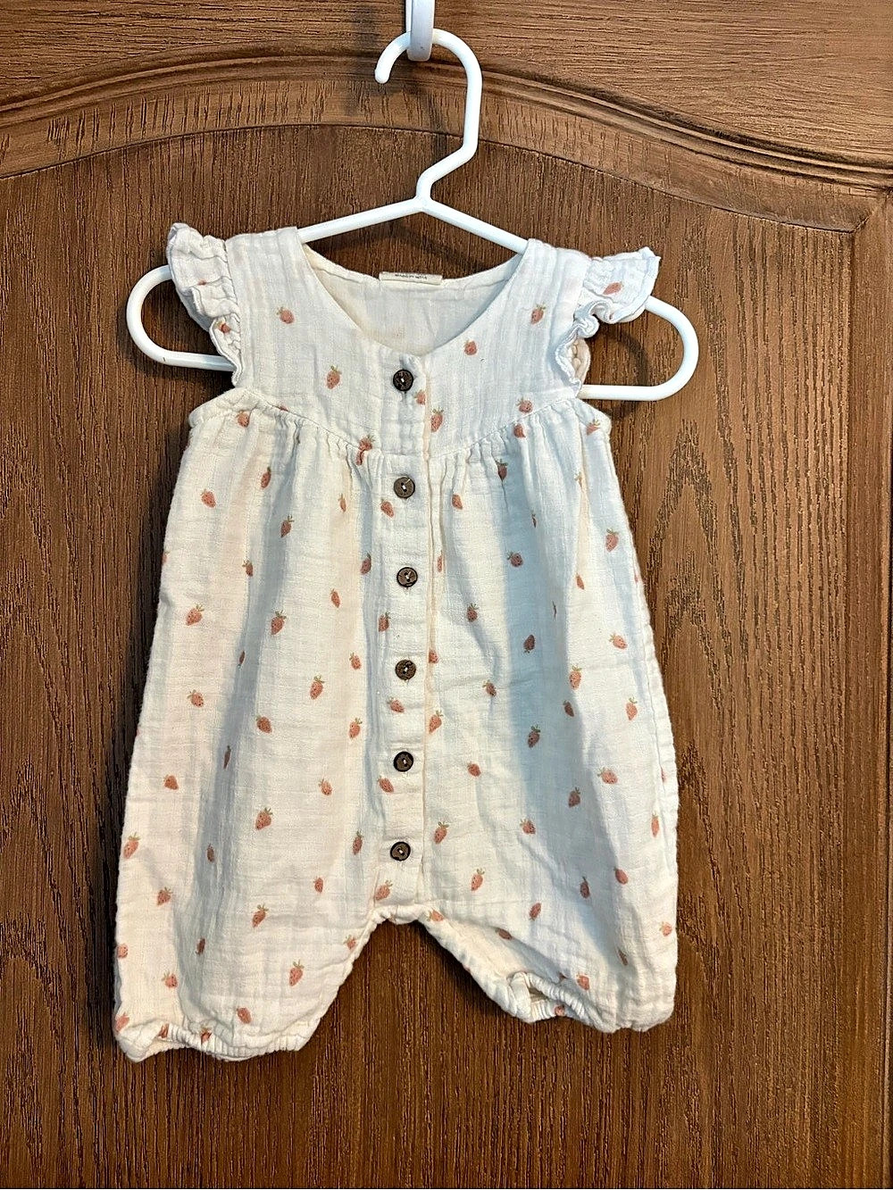 Baby Floral Romper with Bonnet